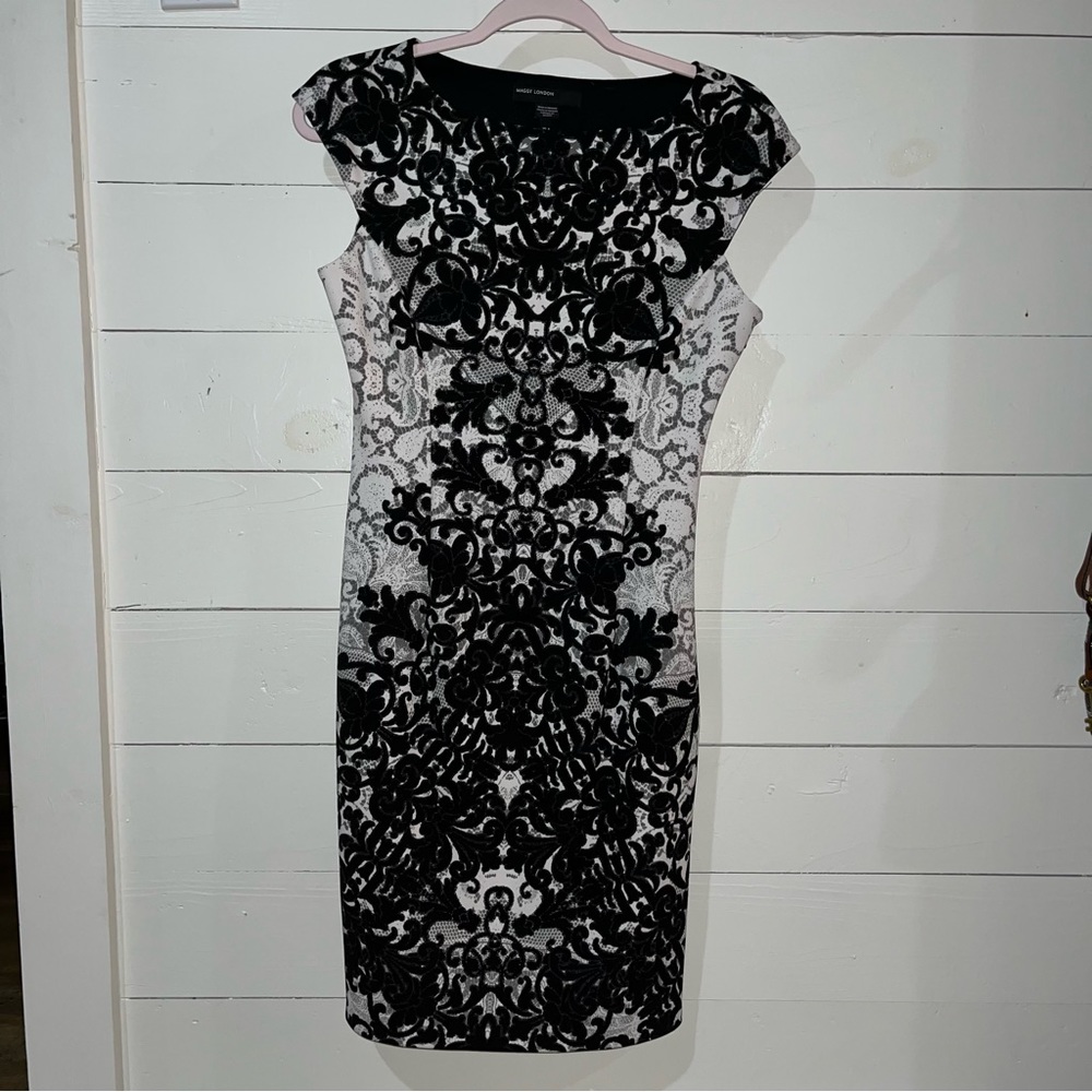 Mangy London Black and White dress